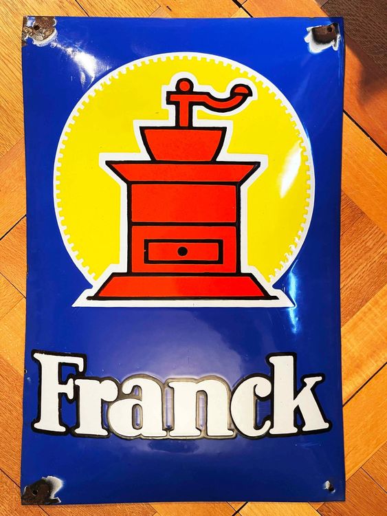 Franck Kaffee - pyro Emaille - Plaque émaillée (1) - Émail - Catawiki