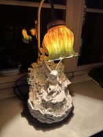 Fairy Lamp with Autumn Leaf Detail - Perfect Lighting!