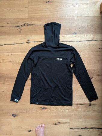 Mons Royale Merino Longsleeve schwarz Grösse L