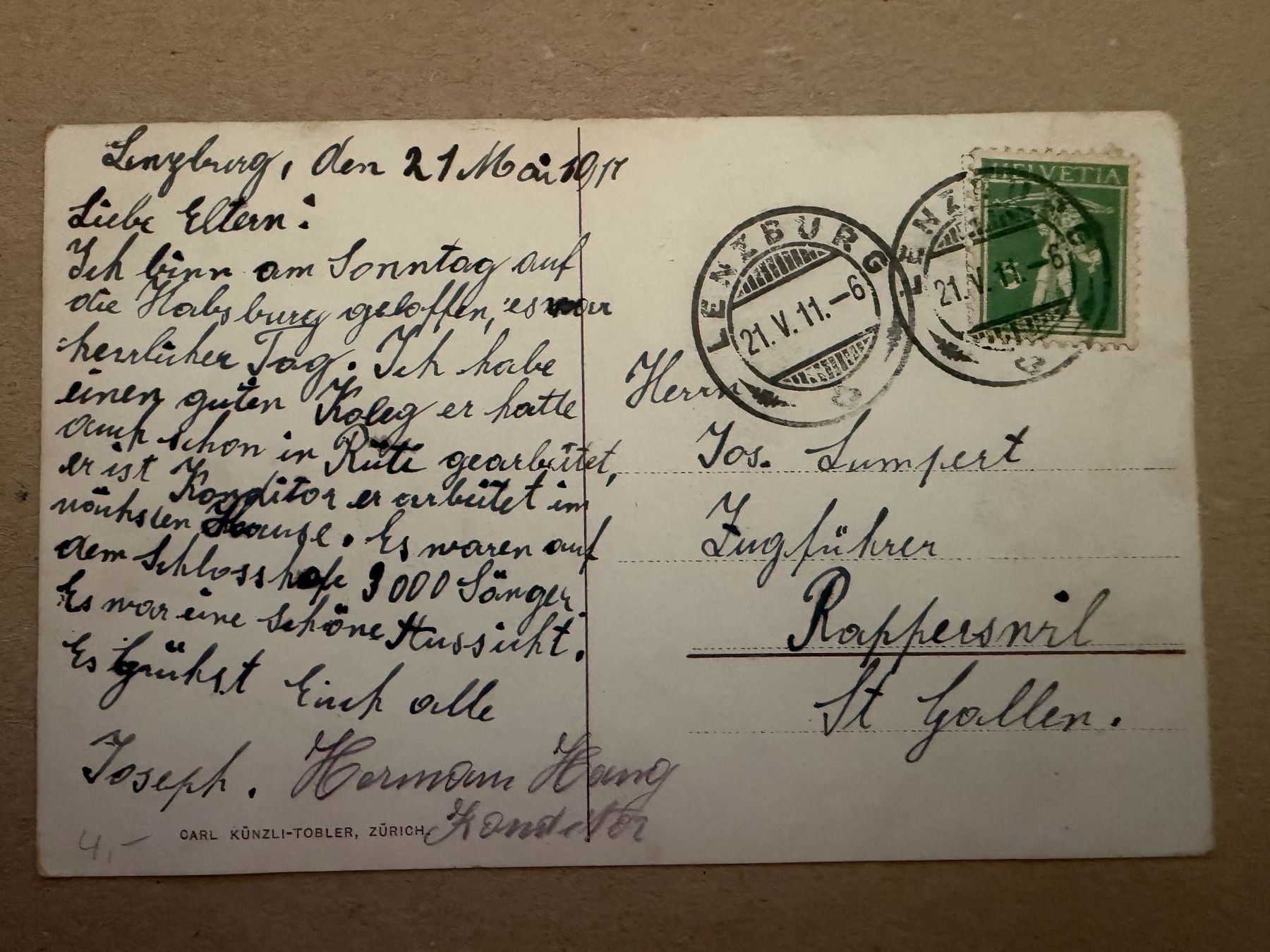 Cartoline postali: HABSBURG  - Schloss - Ansichtskarte – Usato da Tegerfelden venduto da siebenmacky 1