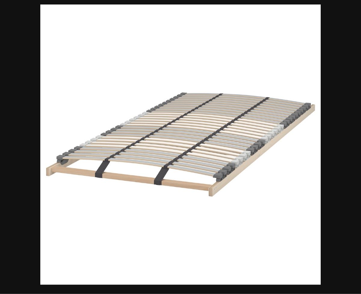 Ikea Letti: Schönes, stabiles Bett, weiss, mit Lattenrost – Usato da Adligenswil venduto da a_m_5b2y 4