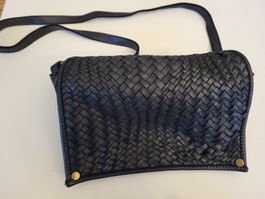 Lederhandtasche schwarz