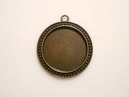 1 Stk. Bildrahmen Messing Schmuckanhänger/-Teil.Twint:Ja.