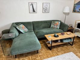 Ecksofa grün 277 x 173 cm