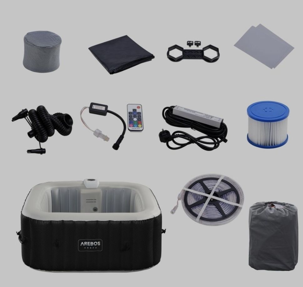 Whirlpool: SPA Pool "CORFU" mit LED 2400W NEU – Neu (gemäss Beschreibung) aus Nebikon von warendiscount 4