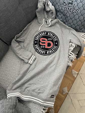 SUPERDRY HOODIE KLEID LANG GR XS