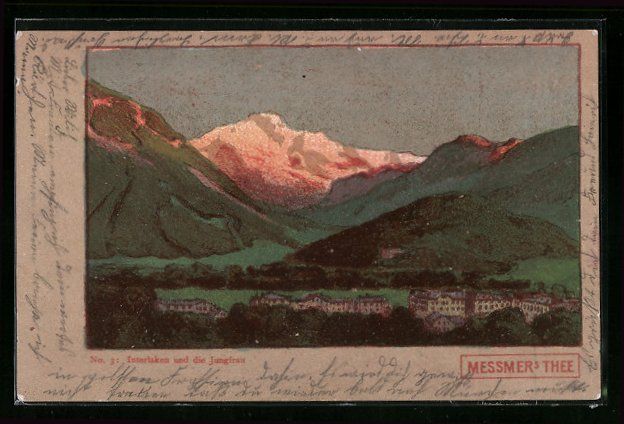 Cartoline postali: Interlaken, Teilansicht mit Blick auf di – Usato da Berlin venduto da bartko-reher