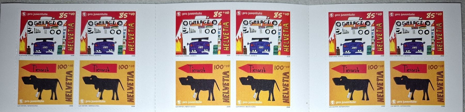 Alle Briefmarken: Markenheftchen PJ  – Gebraucht aus Balgach von SIMEON27 1