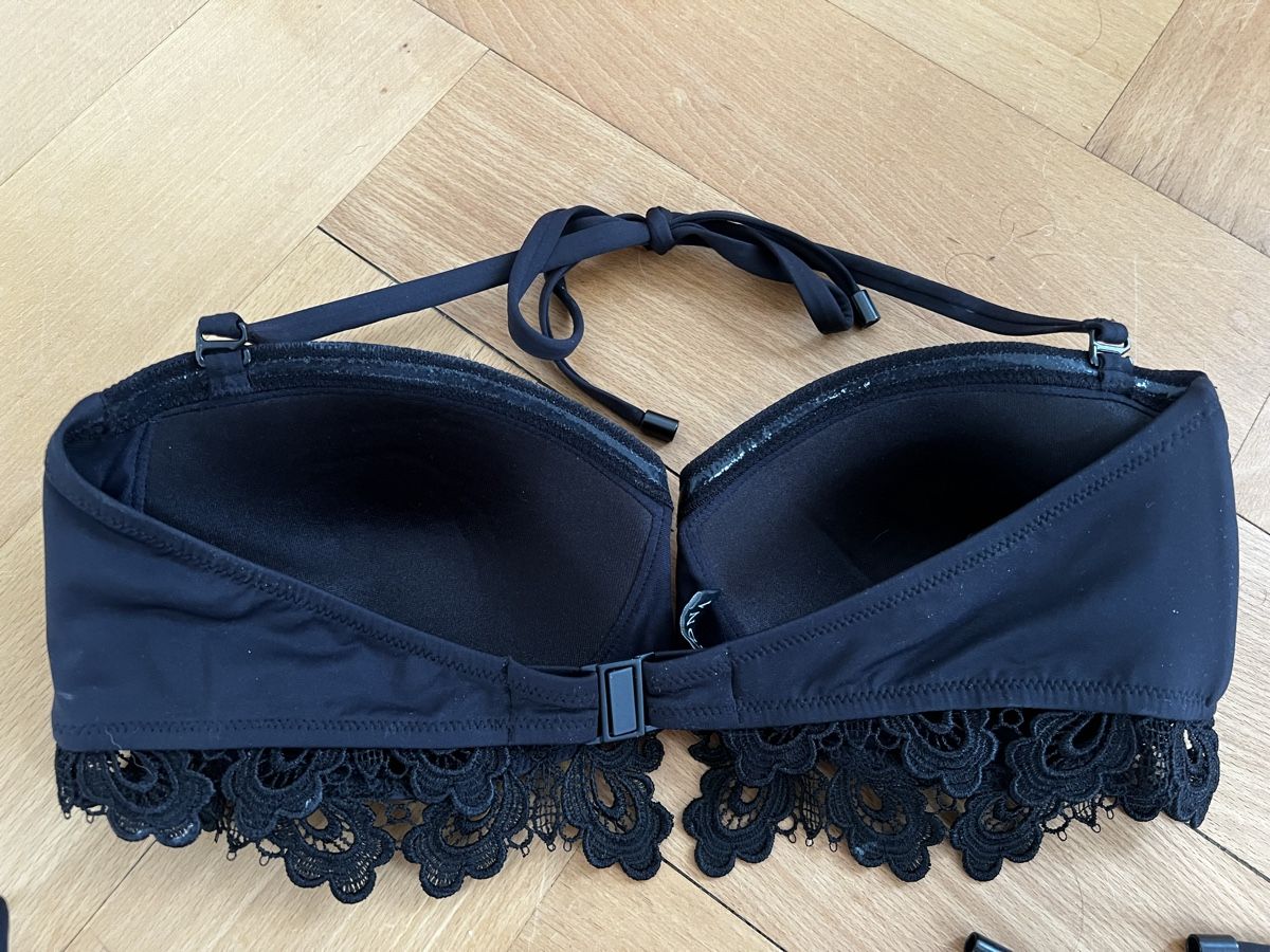 Beldona Costumi da bagno & Bikini: BELDONA Schwarz Bikini mit Spitze Gr. 38  – Usato da Schaffhausen venduto da vandemonian 2