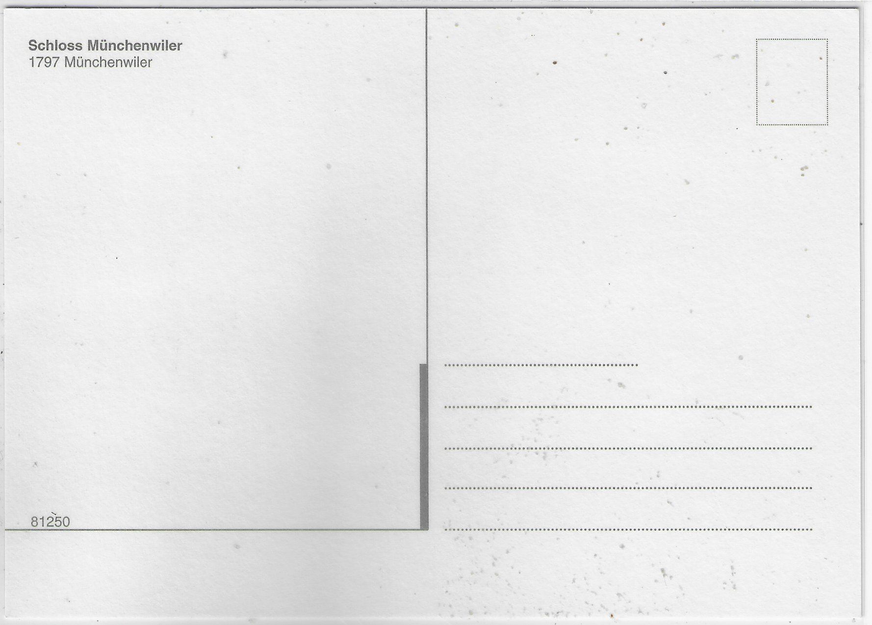Cartoline postali: Schloss Münchenwiler – Usato da Ettingen venduto da Kartenplanet 1
