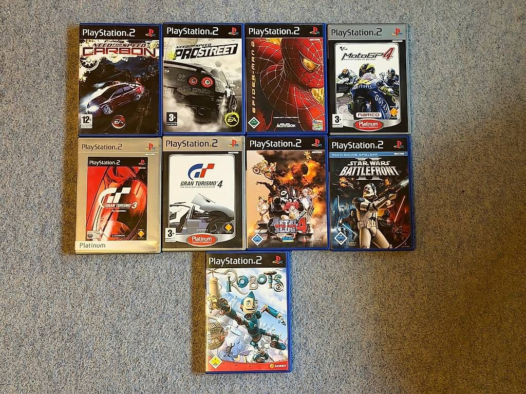 Konsolen: Playstation 2 slim inkl. Controller, Spiele, etc – Gebraucht aus Wil SG von JoRaHa 3
