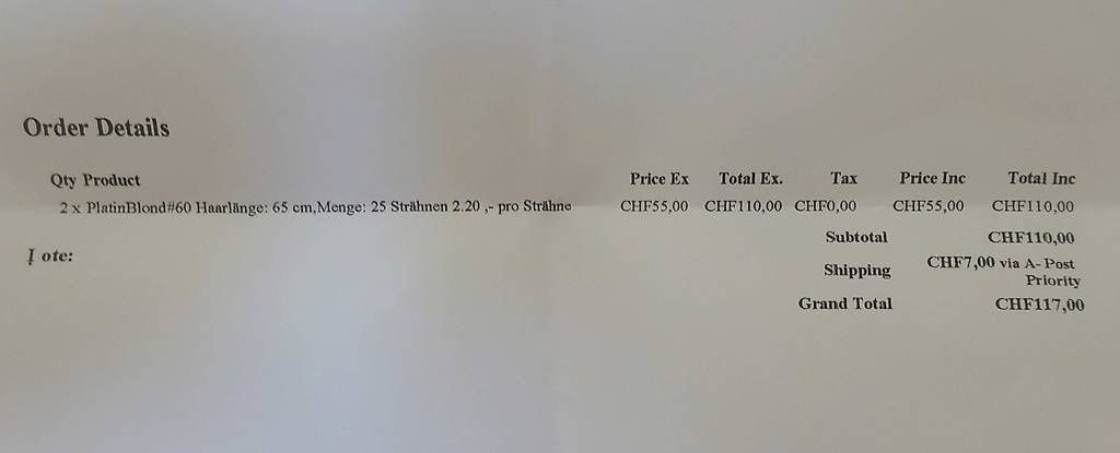 Parrucche: Extensions - Platin / Hellblond - Russisches Schnitthaar – Usato da Zofingen venduto da Justizia_01 4