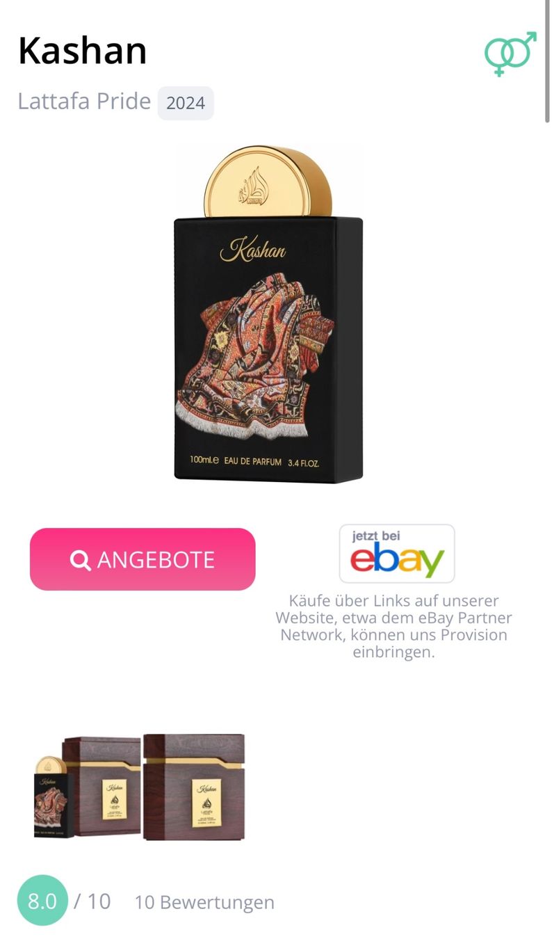 Lattafa Profumi & Eau de Toilette: Lattafa Pride Parfum Kashan EDP5ML – Usato da Zürich venduto da deruja 2