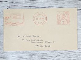 CL06 Enveloppe + Timbre England 1948