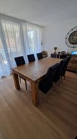 Schöner Holz Esstisch mit 6 Stühlen