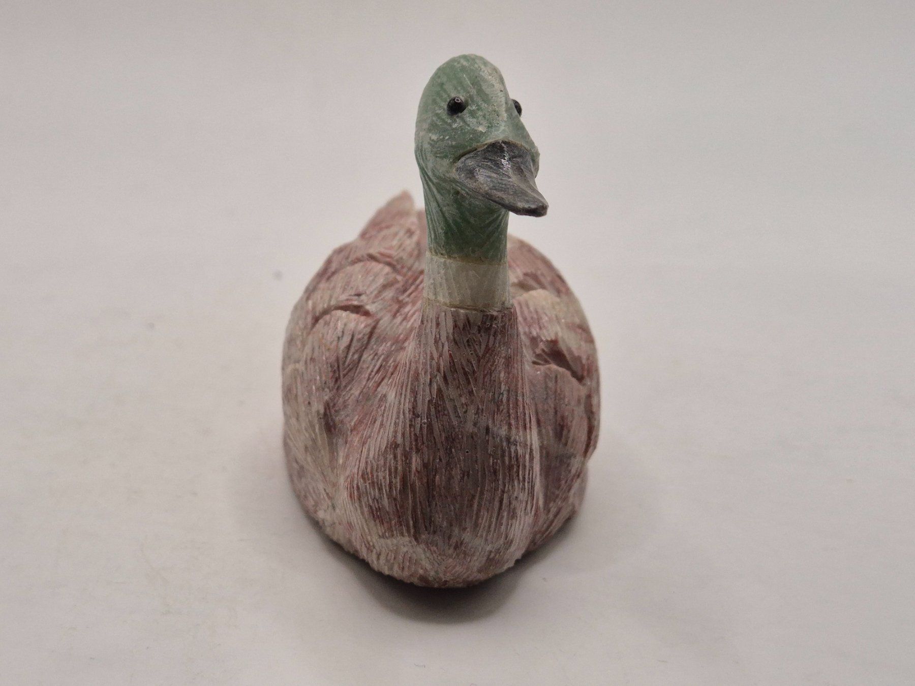 Minerali & Pietre curative: ⭐ Ente aus Jaspis & Aventurin Edelsteinfigur Unikat – Nuovo e nell'imballaggio originale da Winterthur venduto da LukasMineralienOase 2