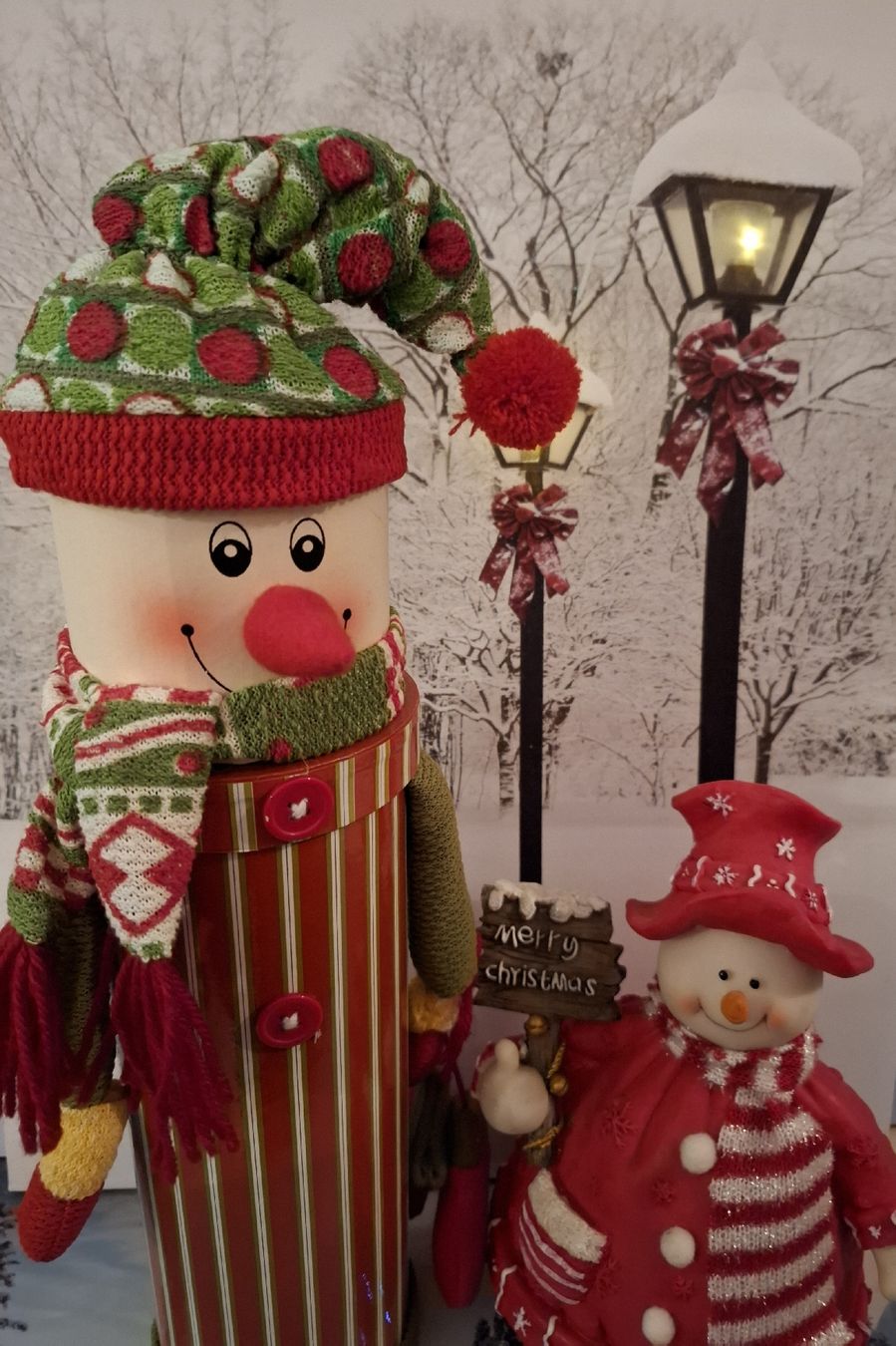 Alle Dekorationen: FLASCHENGESCHENKBOX MIT SCHNEEMANN – Neu (gemäss Beschreibung) aus Gretzenbach von schibaya 4