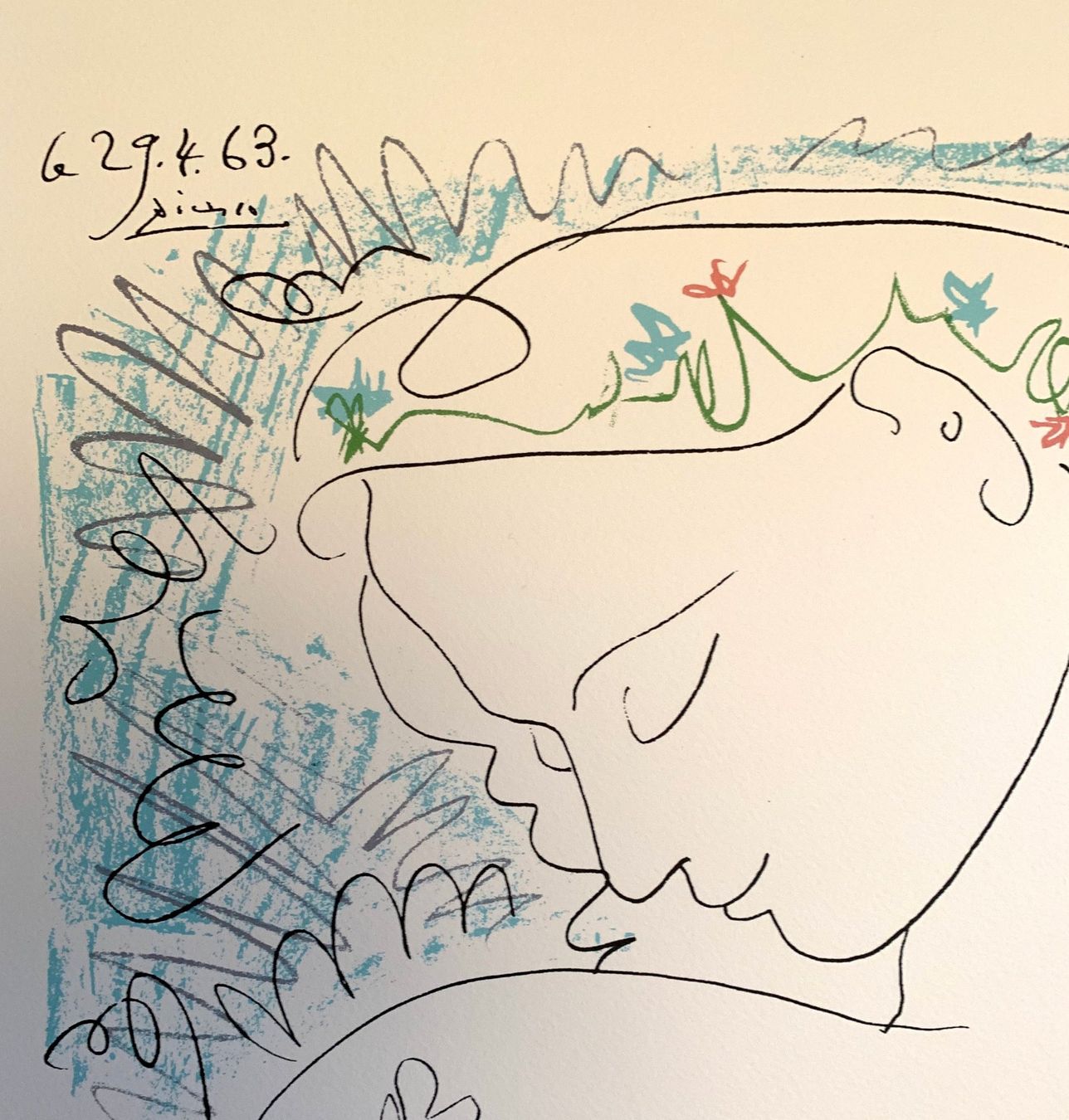 Grafiken & Lithographien: Pablo Picasso    "Maternité"    29.4.63    Lithographie – Gebraucht aus Nennigkofen von Sommersonnen 2