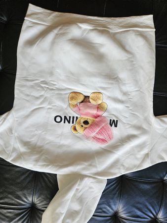 Weisser Hoodie Gr. XL – Teddy Print – sehr weich & kuschelig