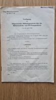 Militär Transport Verfügung 1962 - SBB PTT Rarität!