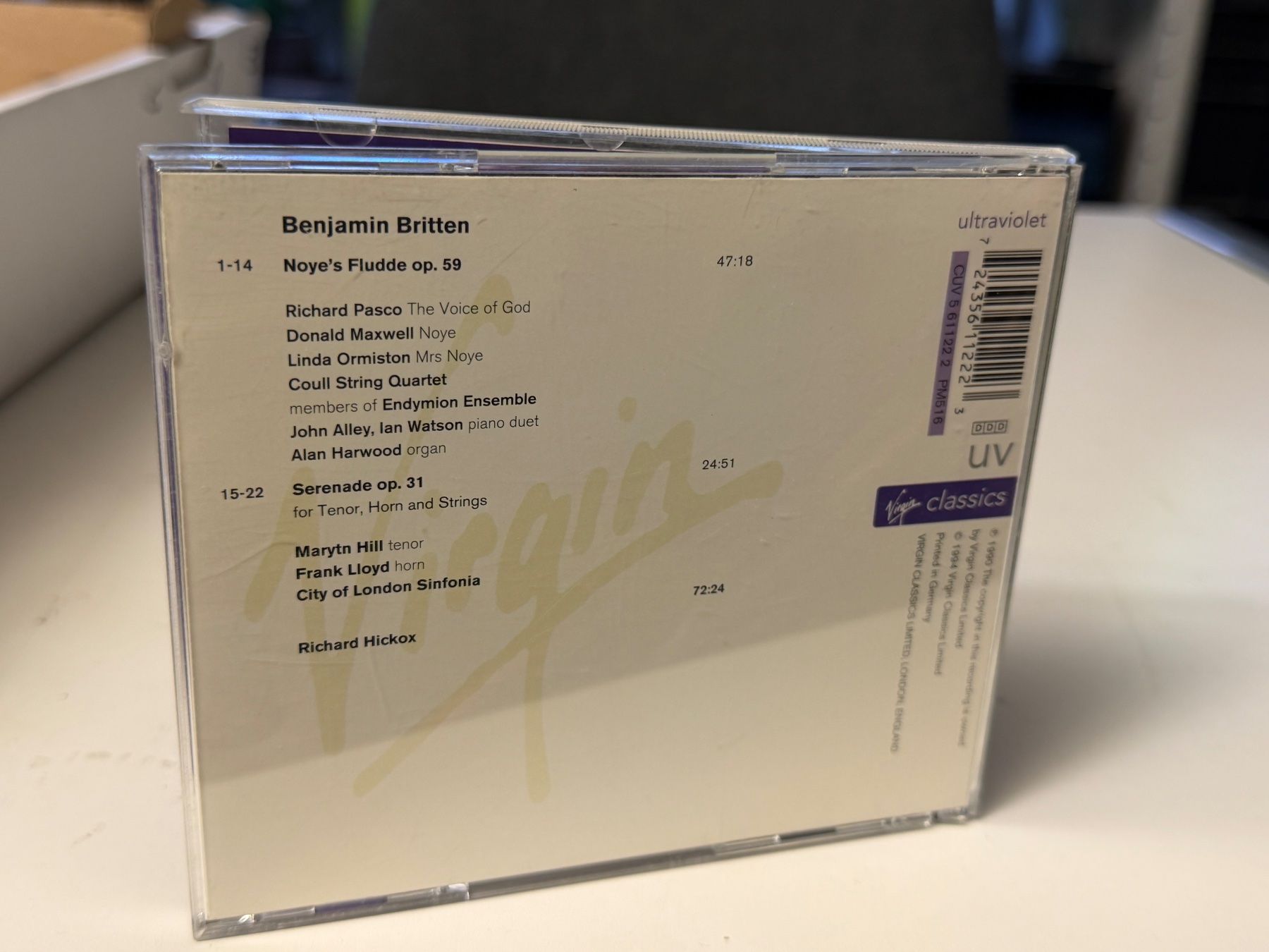 CDs: Britten, Richard Hickox - Noye's Fludde - SRA04A – Gebraucht aus Küsnacht ZH von JazzRecords 1