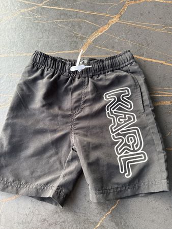 Karl Lagerfeld Kids Badehose, schwarz, Gr. 114 cm (6J)