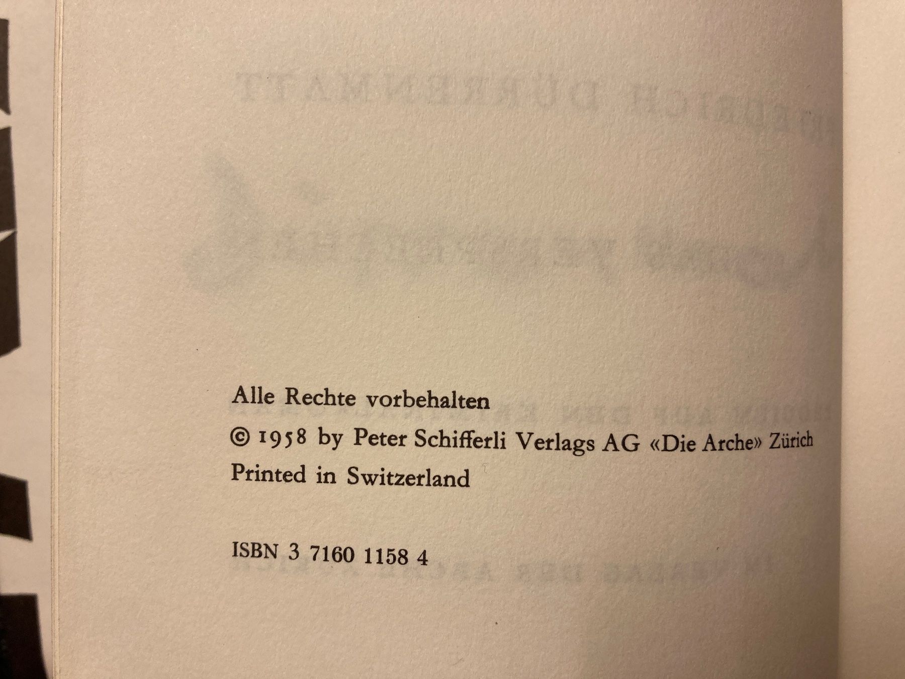 Libri: Friedrich Dürrenmatt, Das Versprechen – Usato da Baden venduto da Yoyo1 2