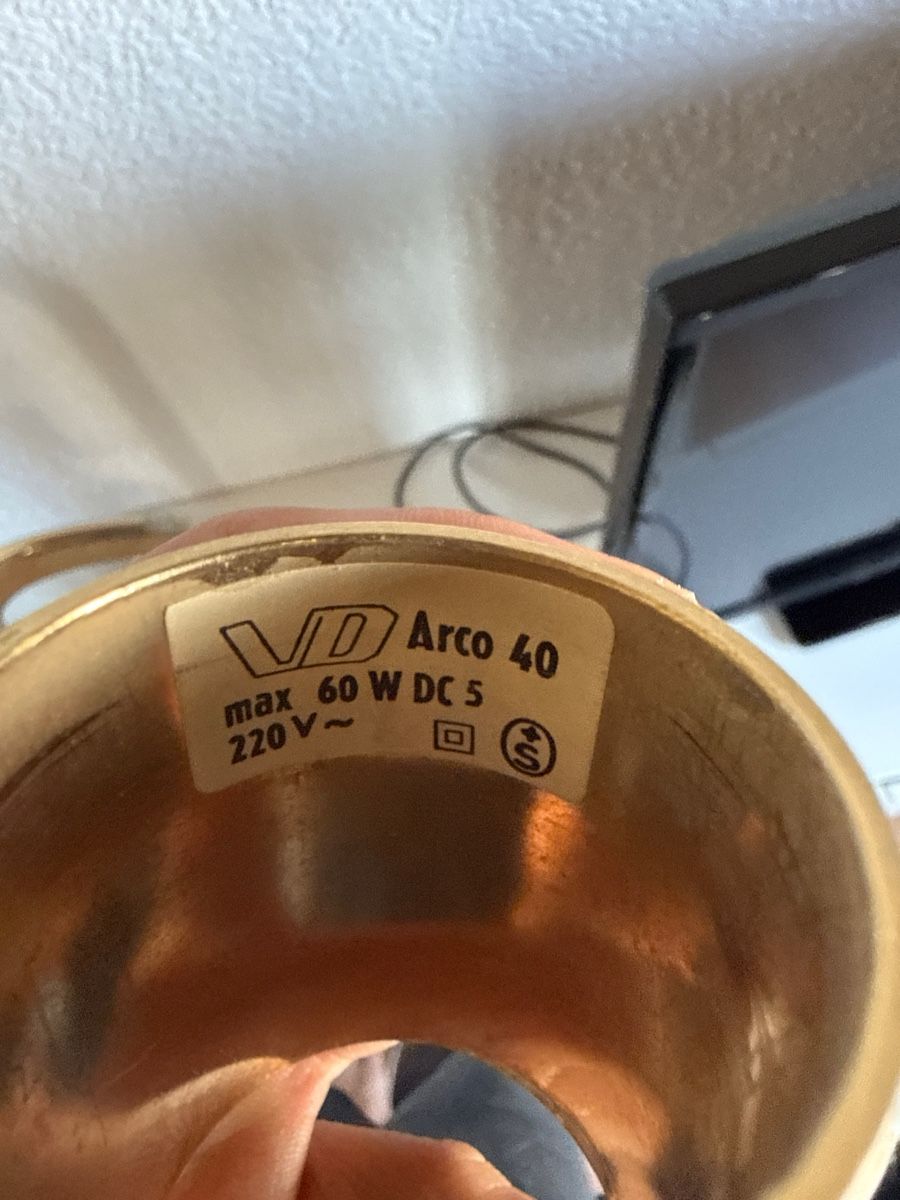 Arco Lampen: Vintage VD Tischlampe Arco 40 Postmodern Bogenlampe Messing – Gebraucht aus Immensee von sve_bh2n 4