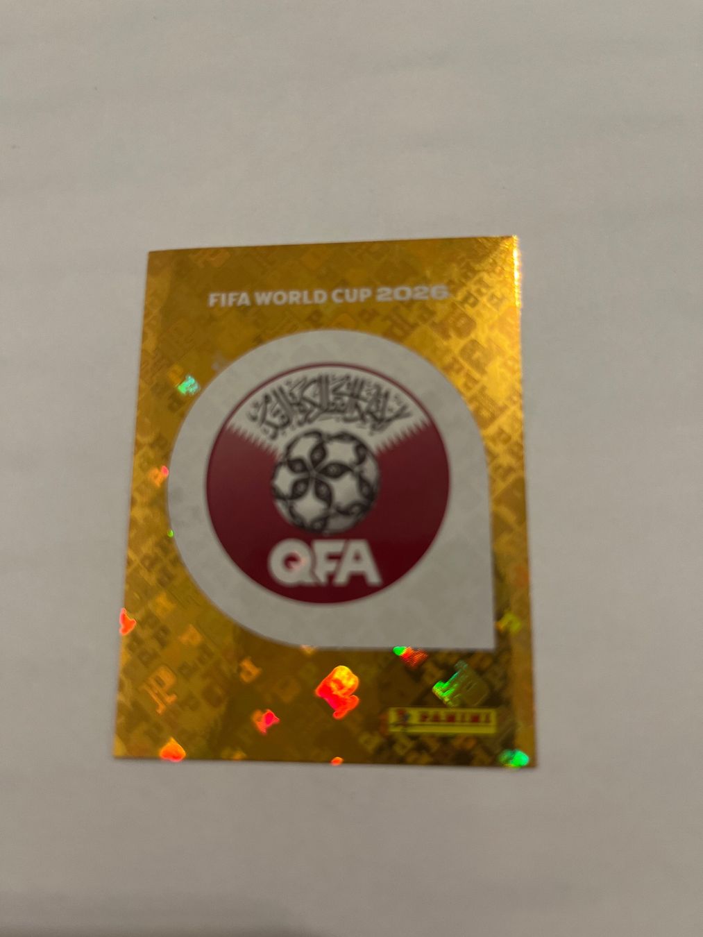 Panini Sammelbilder & Trading cards: FIFA World Cup 2026 - Panini; QAT 1 - Logo – Neu (gemäss Beschreibung) aus Würenlos von ertanural