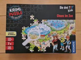 Die drei ??? Kids Krimi Puzzle Chaos im Zoo 150 Teile