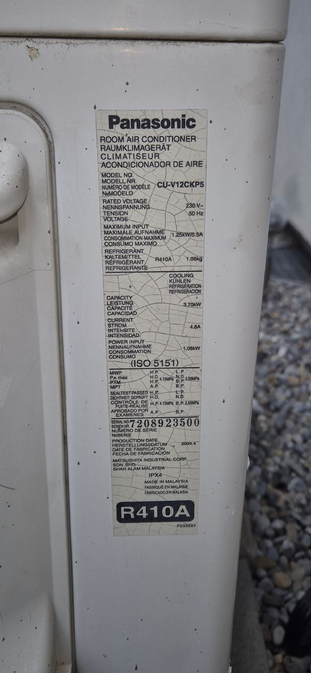 Panasonic Klimageräte: Panasonic split Klimagerät CS-V12CKP – Gebraucht aus St. Margrethen SG von tim_cm9s 2