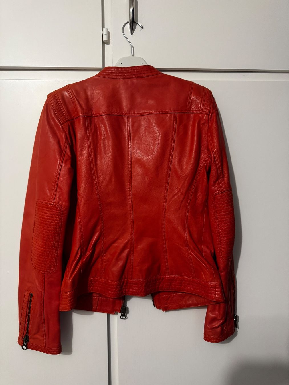 Marc Cain Jacken: MarcCain Lederjacke, Gr. N2 Orange, neuwertig – Gebraucht aus Zürich von fresh0001 1
