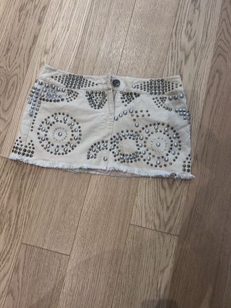 Miss Me Studded Denim Skirt Size L - Excellent