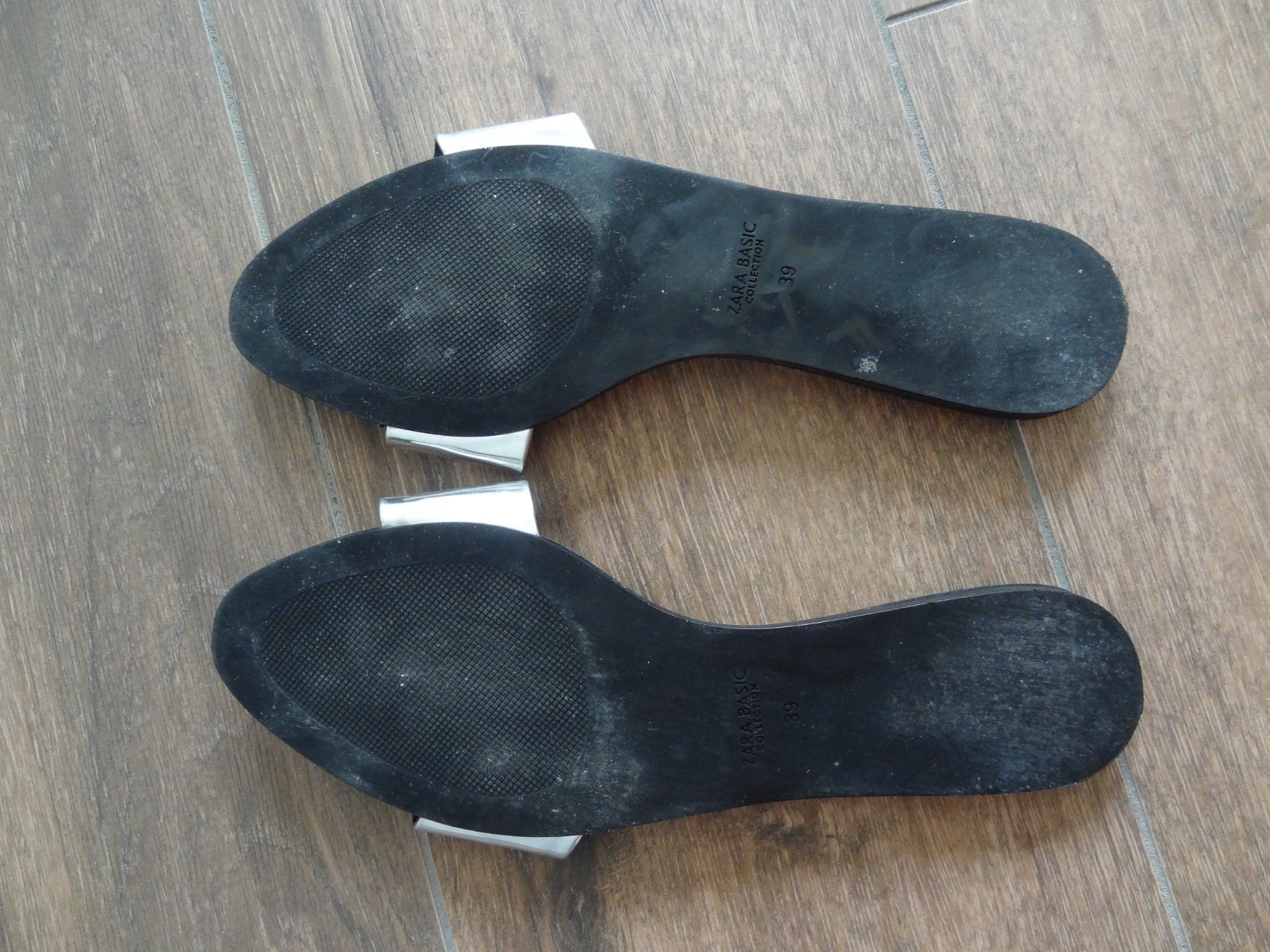 Zara Damenschuhe: Zara Sandales Plates Argentées Taille 39 – Gebraucht aus Satigny von salvatore73 3