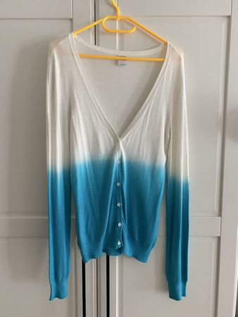 Vero Moda Cardigan Farbverlauf Weiss Türkis Grösse M