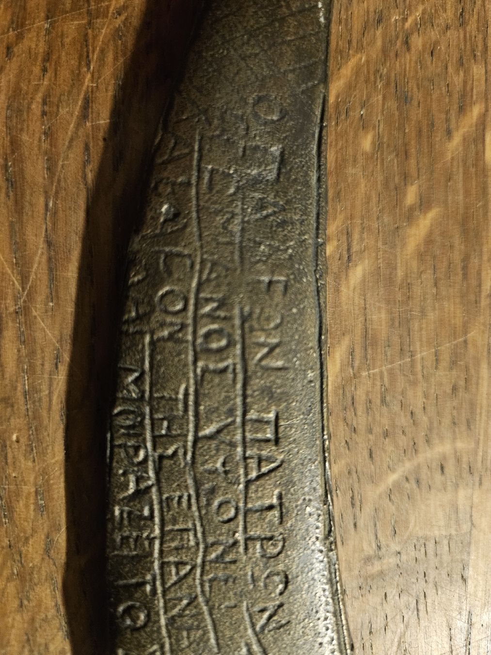 Altre raccolte & rarità: Antiker Krumm dolch mit Inschrift (i2) – Usato da Rorschach venduto da TimelessTrading 5