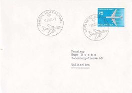 FLUGHAFEN-STEMPEL von GENEVE 1.8.1960