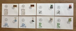 Liechtenstein - 8x FDC EUROPA 1985, 87, 88, 89
