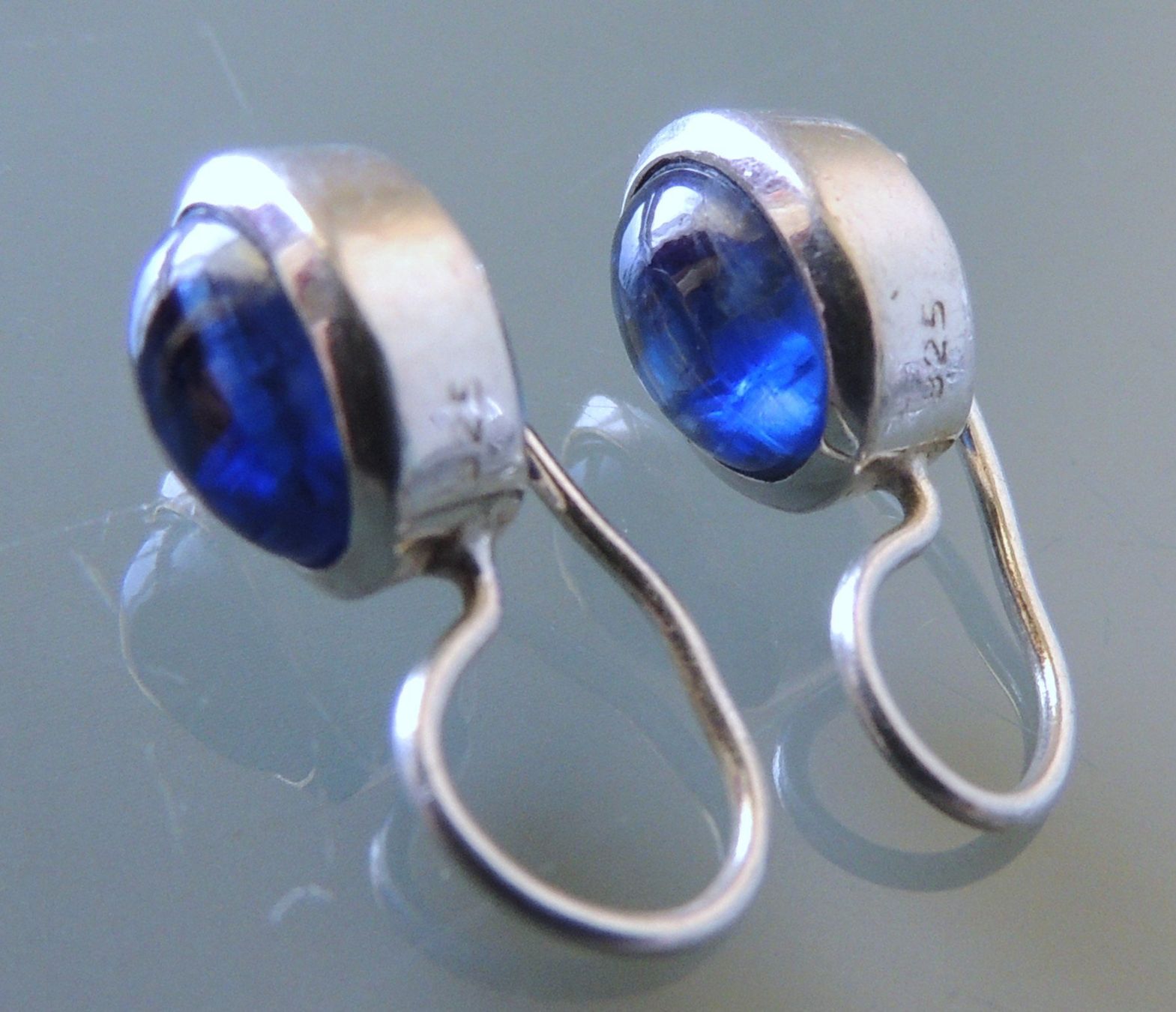 Orecchini pendenti & Orecchini a lobo: Kyanit Silber 925 Ohrringe 20 mm – Usato da Waldenburg venduto da schaller707 1