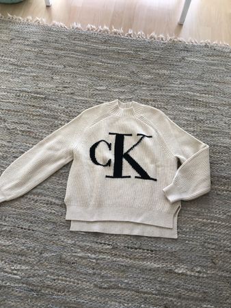 Calvin Klein Strick Pullover beige Grösse S. Wie neu
