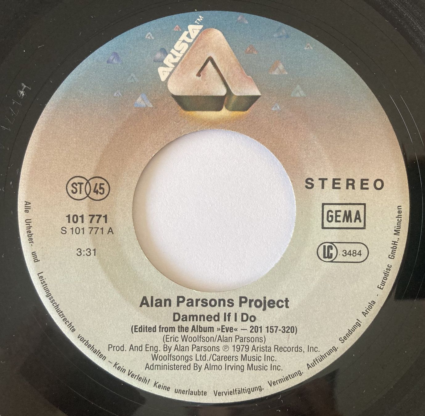 Vinyles: THE ALAN PARSONS PROJECT - DAMNED IF I DO – D'occasion à Bottens par hotter-than-hell 2