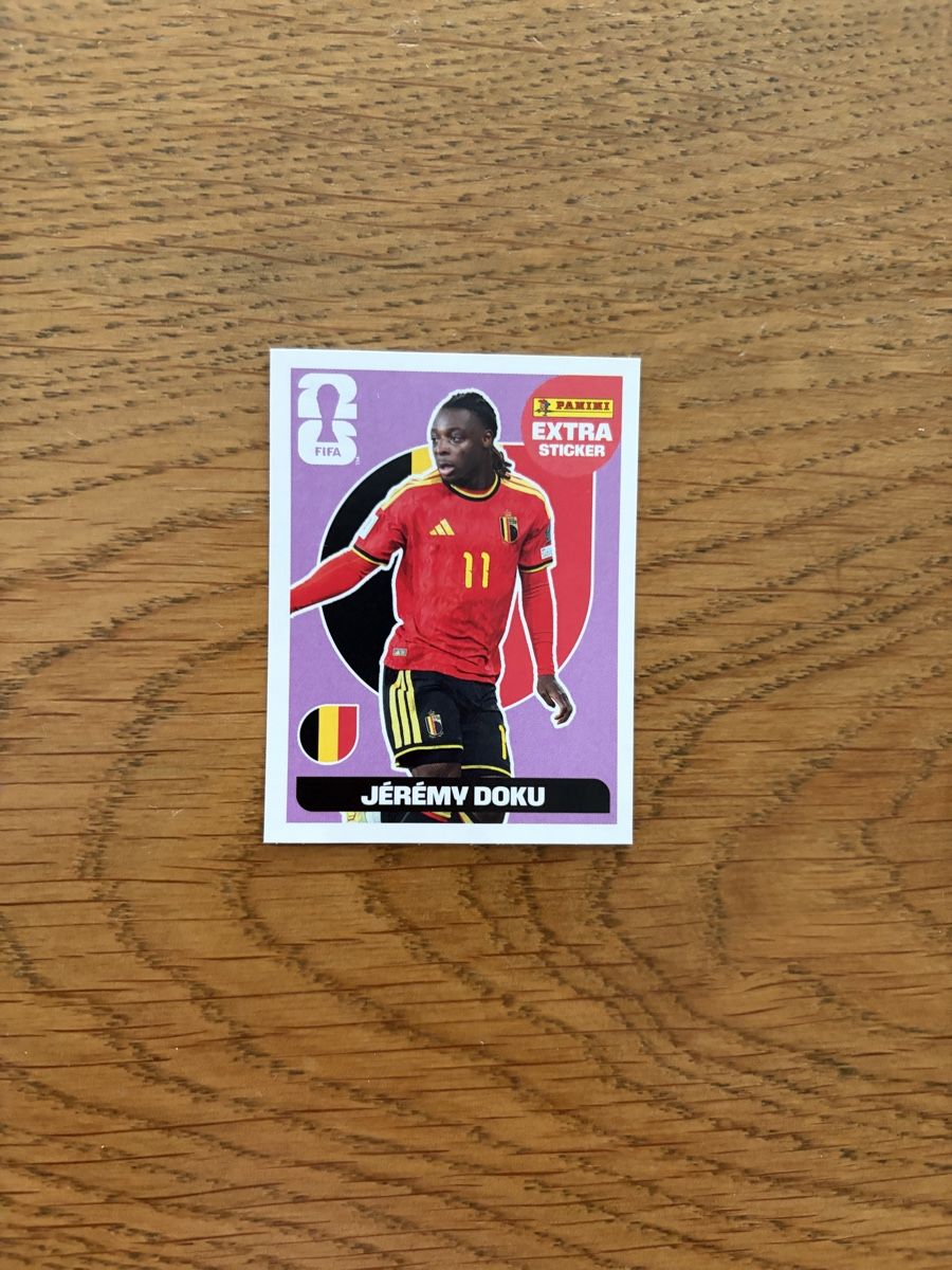 Panini Carte collezionabili: Extra sticker jeremy doku – Usato da Zufikon venduto da pau_dj5m