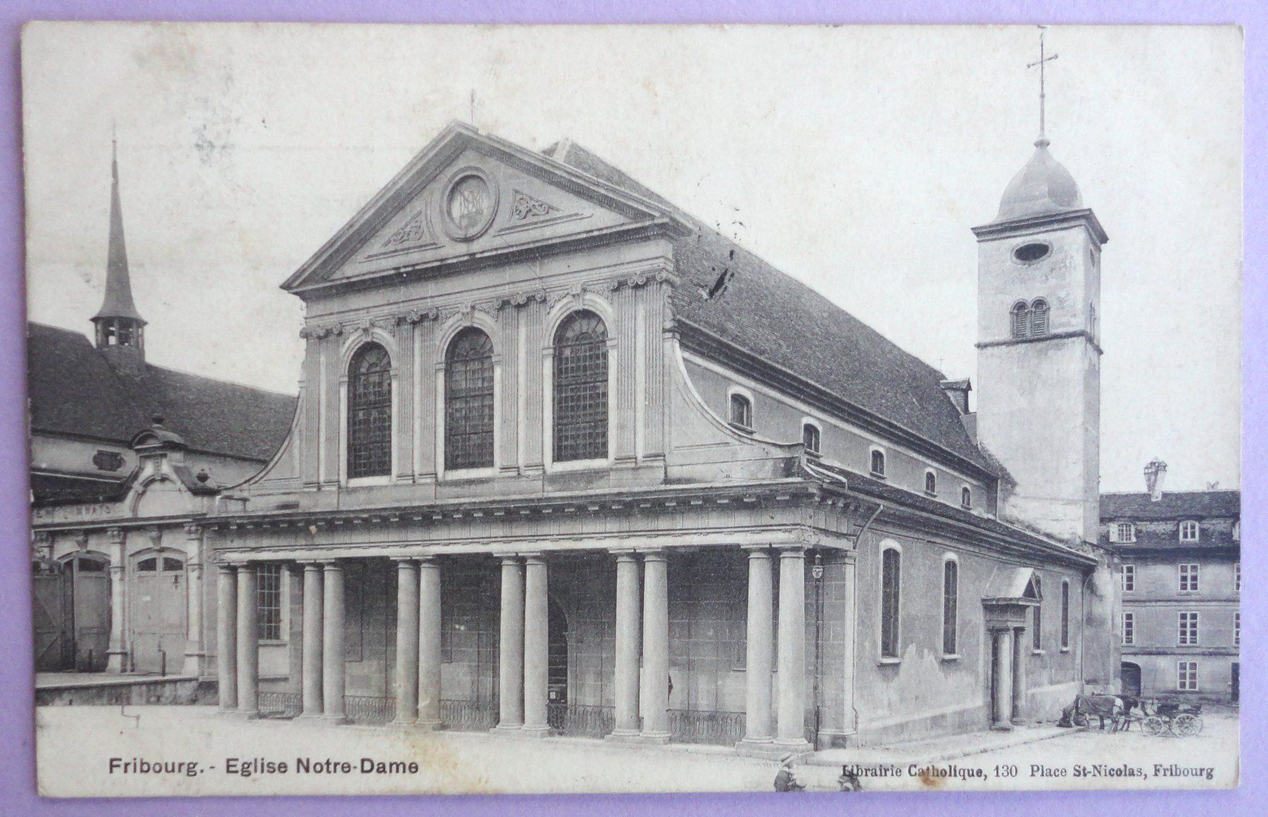 Cartoline postali: Fribourg - Eglise Notre-Dame – Difettoso da Fétigny venduto da Billy2miny