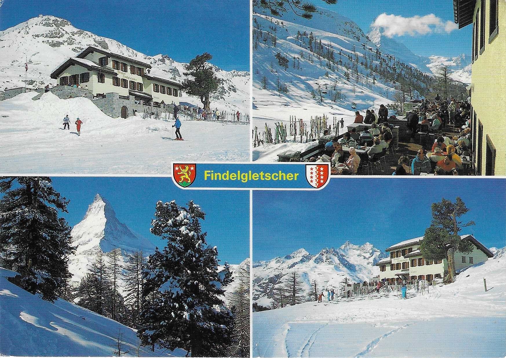 Cartoline postali: Bärghüs Findelgletscher ob Zermatt VS – Usato da Rothrist venduto da Stranglehold