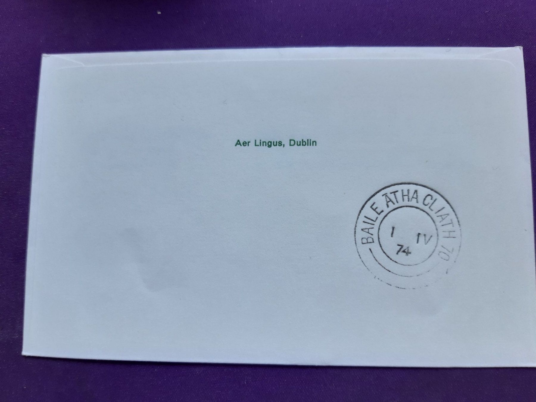 Alle Briefmarken: Flugbrief eingeschrieben von GENF nach DUBLIN 1974 – Gebraucht aus Wangs von weisstannen01 2