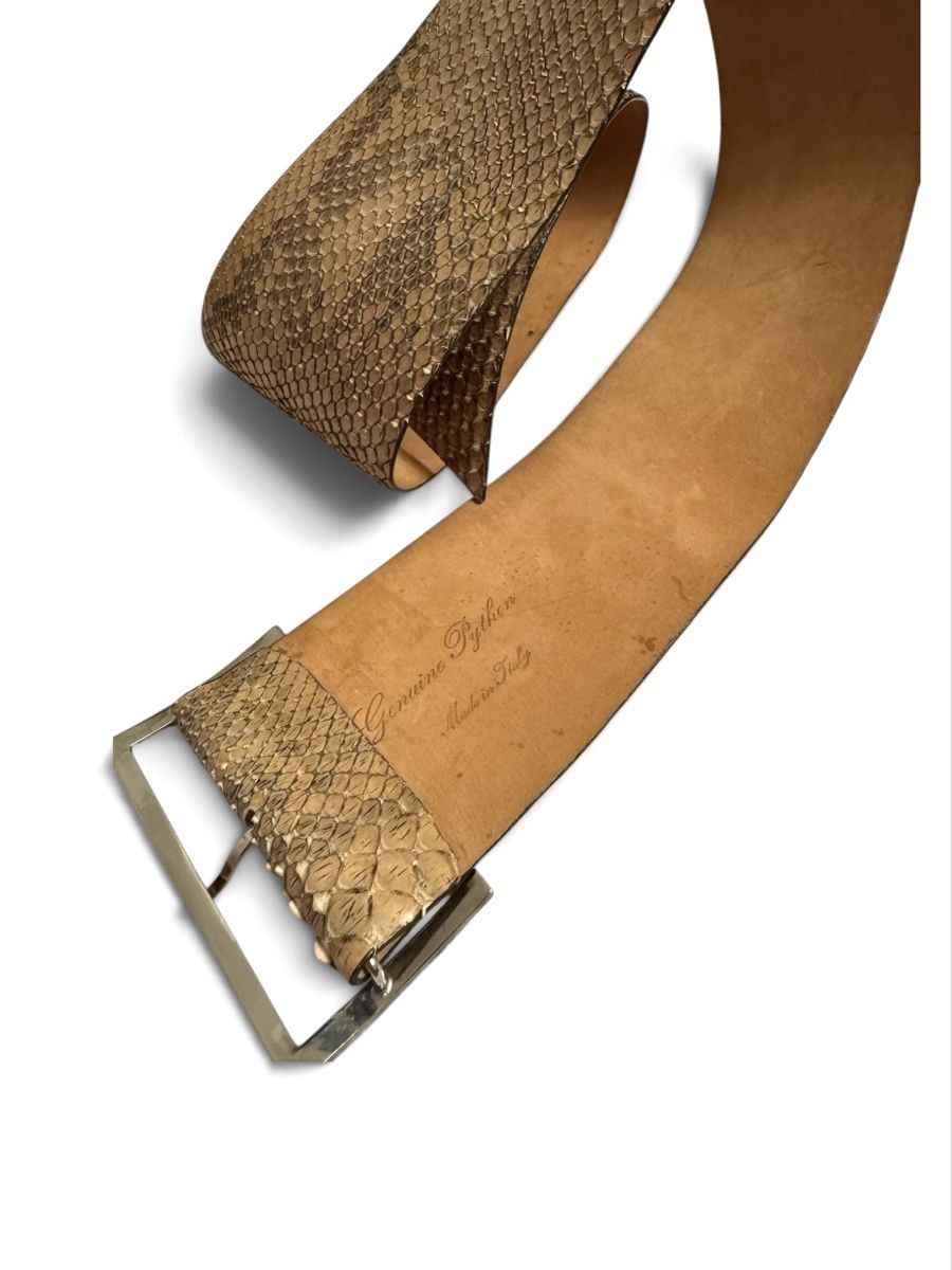 Gürtel: Reptile's House Gürtel Pythonleder beige  – Gebraucht aus Zürich von Finesse54 3