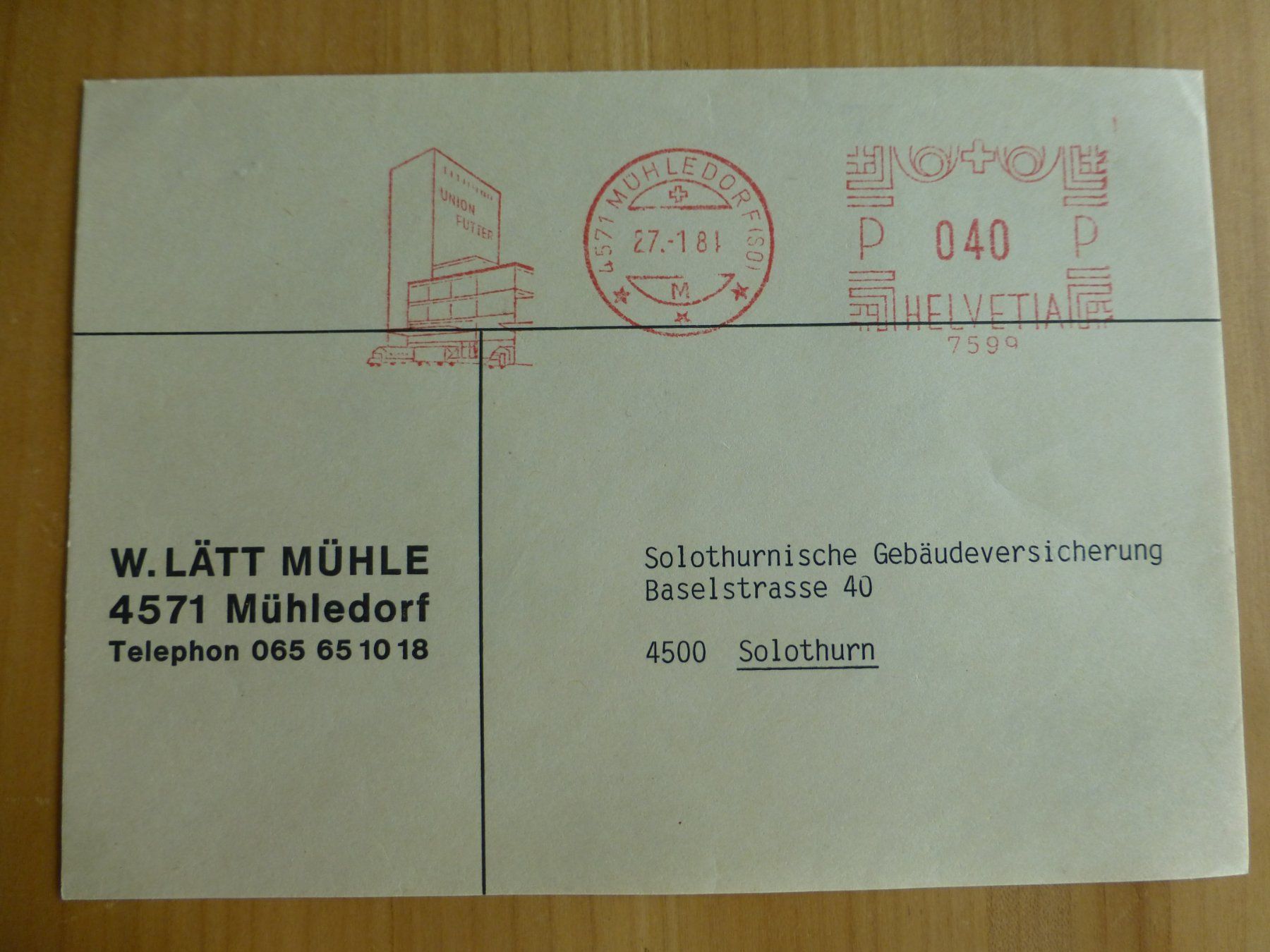 Foto & Immagini: Mühledorf, W. Lätt Mühle 1981 – Usato da Bettlach venduto da 1saurer