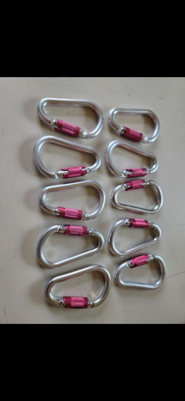 Attrezzatura da arrampicata: 10 Karabiner Aluminium! – Usato da Oberburg venduto da znas 1
