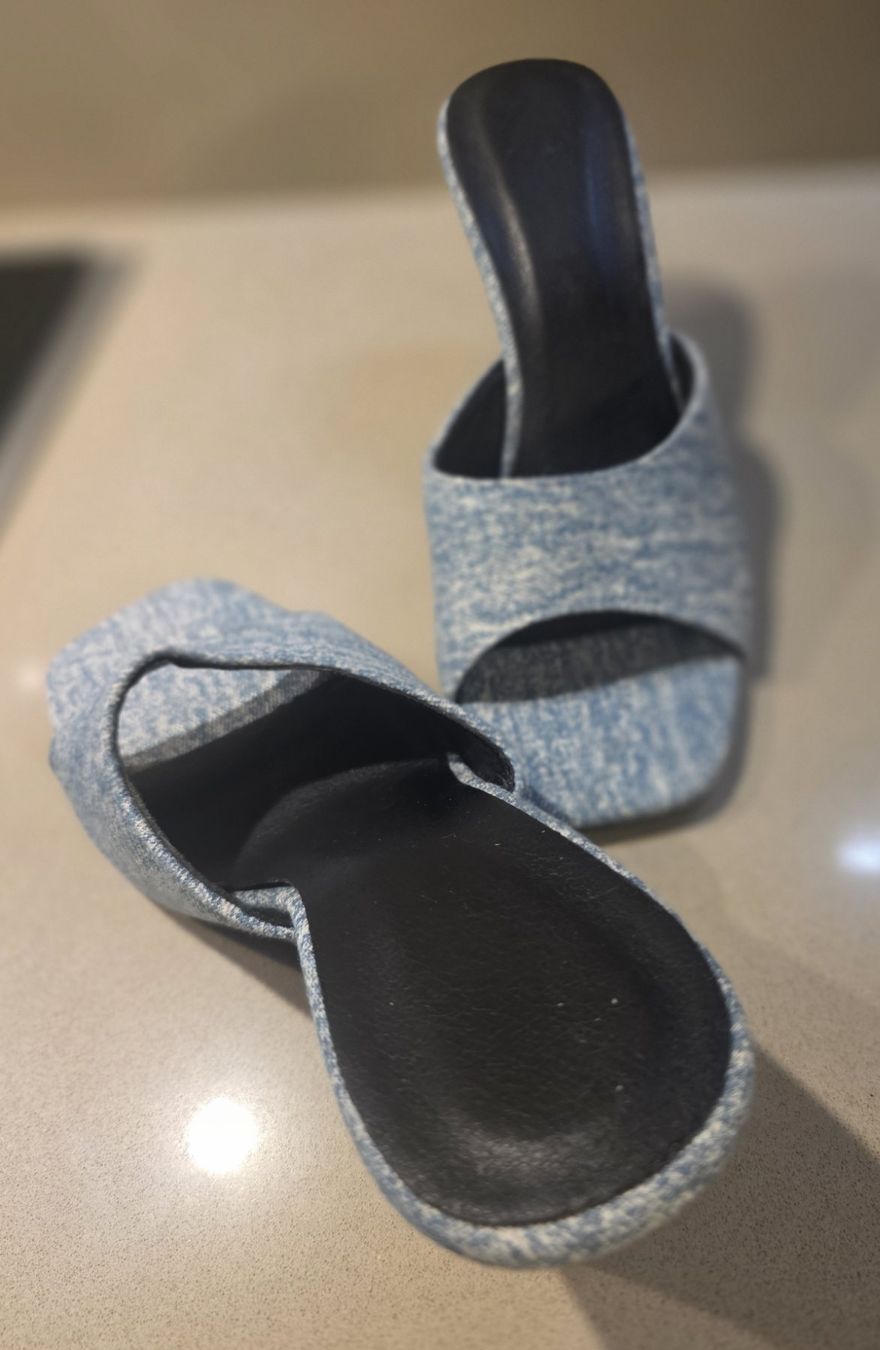 Damenschuhe: Sandales Jeans - Talons compensés – Neu (gemäss Beschreibung) aus Pampigny von Sfanette 1