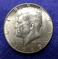 USA ½ Dollar 1969 Silber 0.400 Kennedy